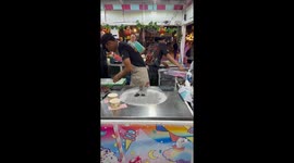 Food sellers carve up Oreos for delicious ice cream