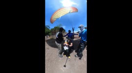 Fearless pet dog joins owner on paragliding trip for his birthday