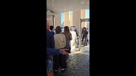 Pope Leo XIV meeting with journalists in Vatican