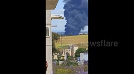 Spain: Fire Breaks Out at Chemical Warehouse Near Seville 3