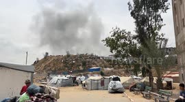 Israeli army bombs area near Indonesian Hospital in northern Gaza