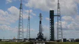 US: SpaceX Falcon 9 Rocket Launches Starlink Satellites From Cape Canaveral Lands At Sea