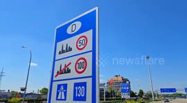 German - Swiss Border in Weil am Rhein, Germany