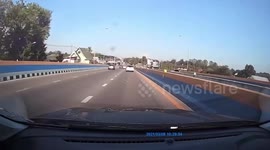 Table left on road leads to chain-reaction crash