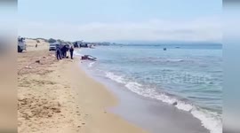 Russia continues to battle oil spill in Kerch Strait