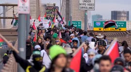 US: Pro-Palestinian protesters take to NYC streets to mark 77th anniversary of Nakba