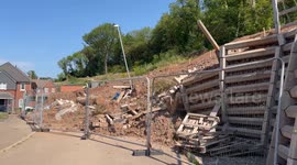 Fed-up residents cut off from £400k newbuild homes after two landslides in a year