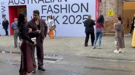 MAFS star Carina Mirabile at AFC Australian Fashion Week 2025