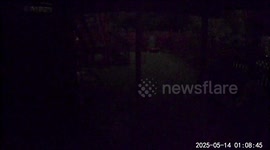 US: Thunderclaps during a powerful storm in Hunt Valley, Maryland