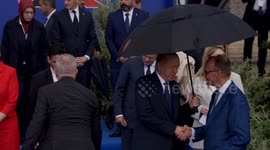 Albania: Leaders exchange informal talks at European Political Community summit in Albania