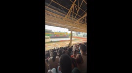 Wife sits on roof to livestream festival