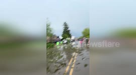 Homes damaged as tornado touches down in Wisconsin