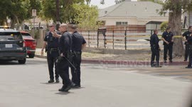 US, Los Angeles: North Hollywood Officer Involved Shooting