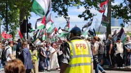 National demonstration  - Nakba 77 in London, UK