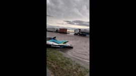 Flooding on Route 9 between Rosario and Buenos Aires, Argentina 3
