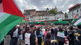 Switzerland: Israel's Eurovision participation, Gaza genocide protested in Basel, Switzerland