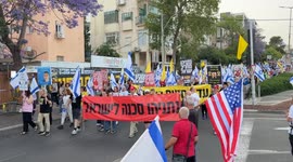 Israel: Protesters in Haifa call for hostage deal amid Israel-Hamas talks in Qatar