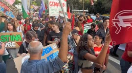 Brazil: Demonstrators in Brazil rally against Israeli assault on Gaza on Nakba Day