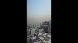 Rare dust storm engulfs buildings in downtown Chicago
