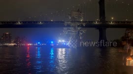 US: Mexican navy ship crashes into Brooklyn Bridge in New York City