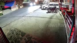 India: Car rams another, then crashes into shop, passengers casually step out in Mussoorie, Uttrakhand