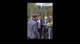 63 years of love: Grandad brings late wife to wedding in the most touching way