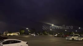 This video captures the moment with bolts flashing across the entire sky in Hilliard, Ohio