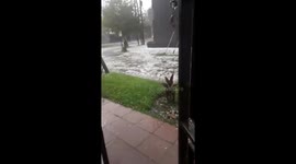 Hailstorm triggers flash floods as water flows along roads in Buenos Aires