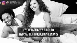 Jesy Nelson gives birth to twins after troubled pregnancy