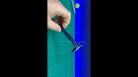 DIY cordless light using recycled razor parts