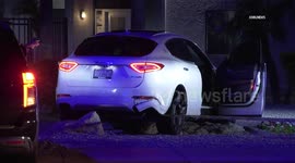 US, Phoenix: Phoenix Stolen Maserati Grappled by Police Officers