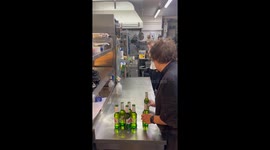 Saturday night ritual—Beer slides & epic catches in the kitchen