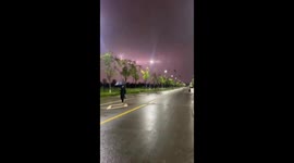 Stunning lightning display caught on camera in Shaanxi, China