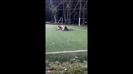 Football mishaps caught on camera in Buenos Aires, Argentina
