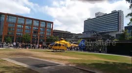 Air Ambulance called to stabbing, central Manchester, UK