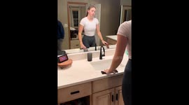 Partner’s early morning fart interrupts bathroom routine