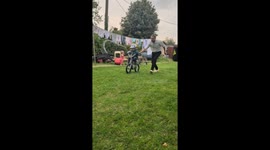 Kid Faceplants Off Bike Jump