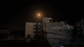 Israeli army fires flare bombs over Khan Younis amid ongoing genocidal attacks