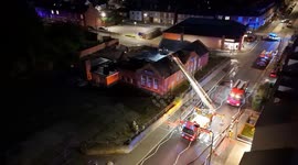 VETERINARY fire in Worksop, Nottinghamshire. 18th large scale fire in 1 week.