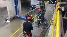 Chile: Dramatic River Rescue As Firefighters Pull Victim From Mapocho Waters
