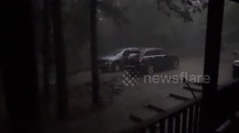 Severe Thunderstorm in Mountainburg, Crawford County, AR