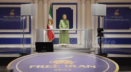 Maryam Rajavi -International parliamentarians and political figures during the Free Iran 2025 conference