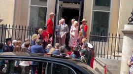 King Charles III and Queen Camilla at Canada House