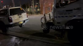 Incident response at Homebush station to sort out overhead wiring issue, Sydney, Australia