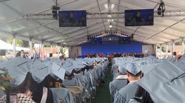 US: 'Free Mahmoud' chants interrupt Columbia President Shipman’s commencement speech