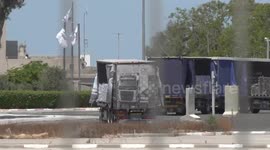Israel: Humanitarian aid trucks pending at Gaza-Israel border