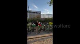 France: Activists raised the Palestinian flag outside the Dôme de Paris as the audience entered Israeli singer Eyal Golan's concert, protesting his past inflammatory remarks about Gaza