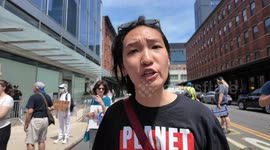 The Tesla Takedown demonstration in NYC