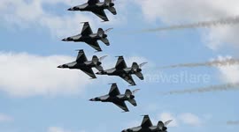Thunderbirds Dazzle Crowds at Power In The Pines Airshow
