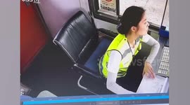 Snake slithers into toll booth sending collector running for her life